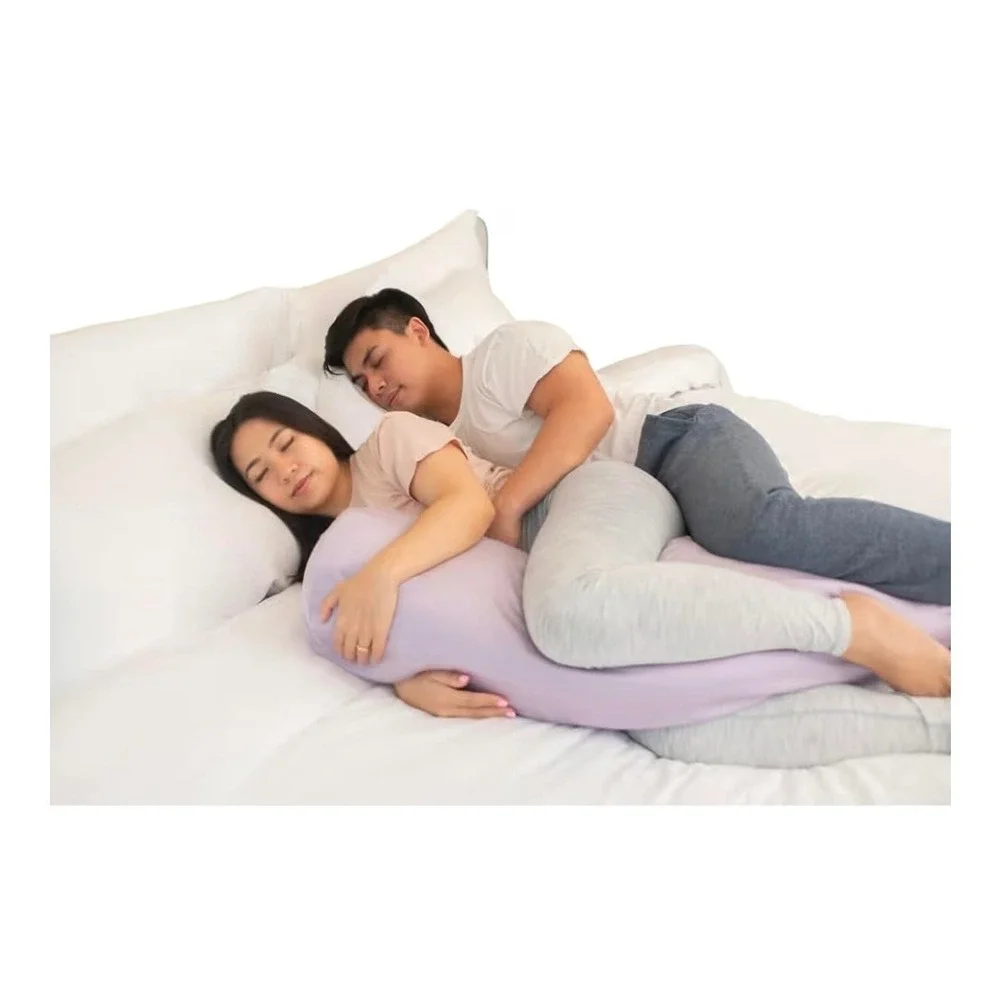SleepStick‎ Fiber Core Body Pillow Lavender Dream Lyocell Case 39.5x16.5 New